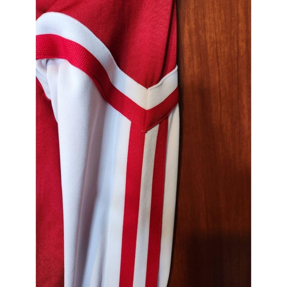 Chasse Performance Red & White Collared Zip Jersey White Sleeves Size Small - Picture 6 of 8